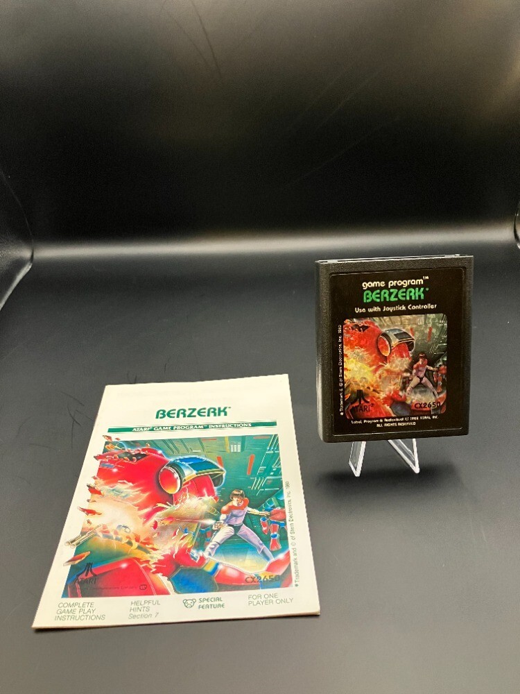 1982 Atari 2600 Berzerk with manual