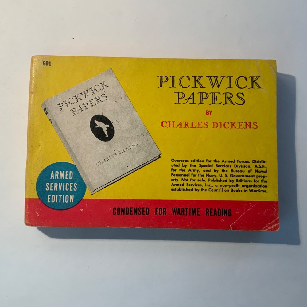 Pickwick Papers by Charles Dickens 1945 Armed Services Edition 691 - Very Good