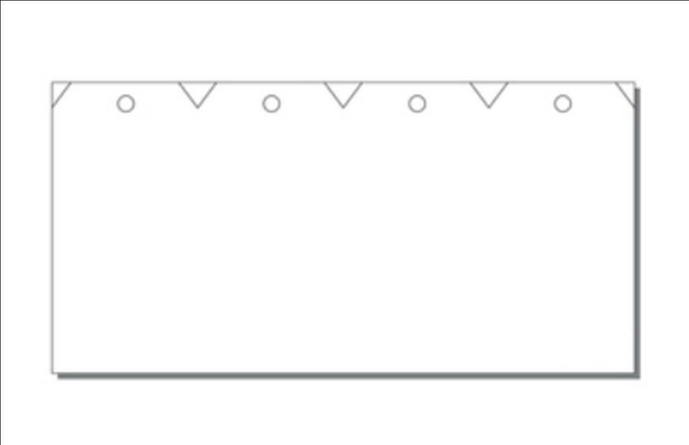 No.7 White Hang Tags 4-UP 2-7/8x5-3/4 on 11-1/2x5-3/4 Sheet 250pk  