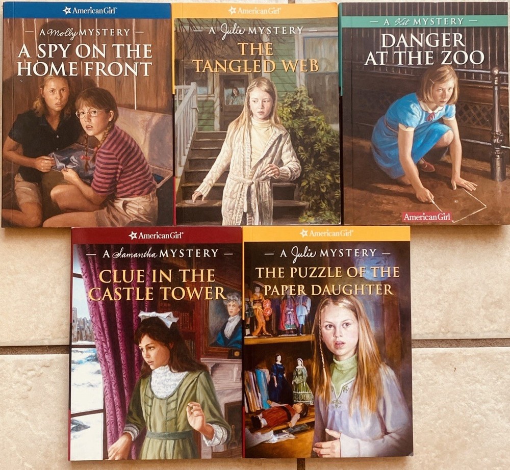 American Girl Mystery 5 Book Collection - Samantha, Julie, Kit,Molly,Julie