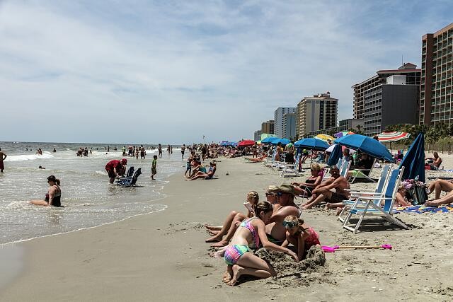 Photo:Fun at the shore in Myrtle Beach, South Carolina
