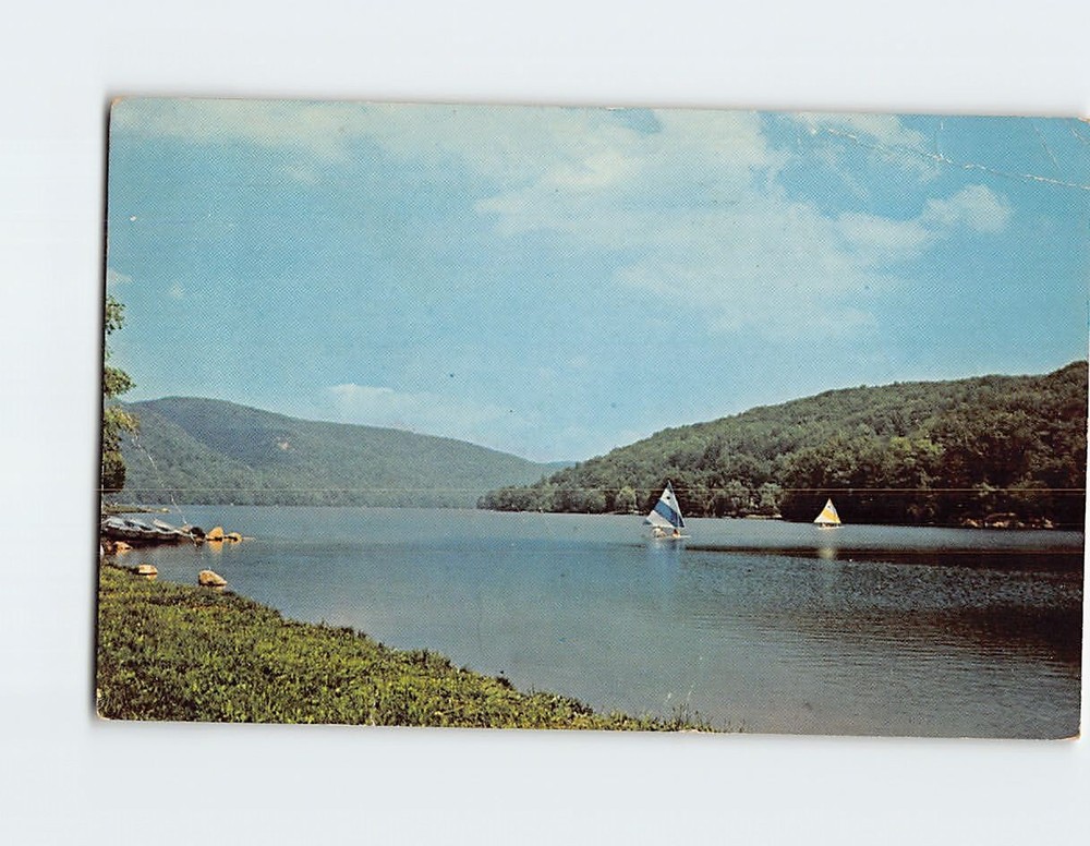 Postcard Squantz Pond New Fairfield Connecticut USA