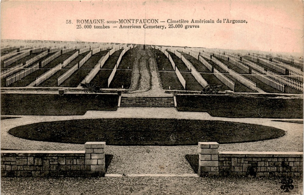 ROMAGNE-sous-MONTFAUCON, Cimetière Américain de l' Postcard