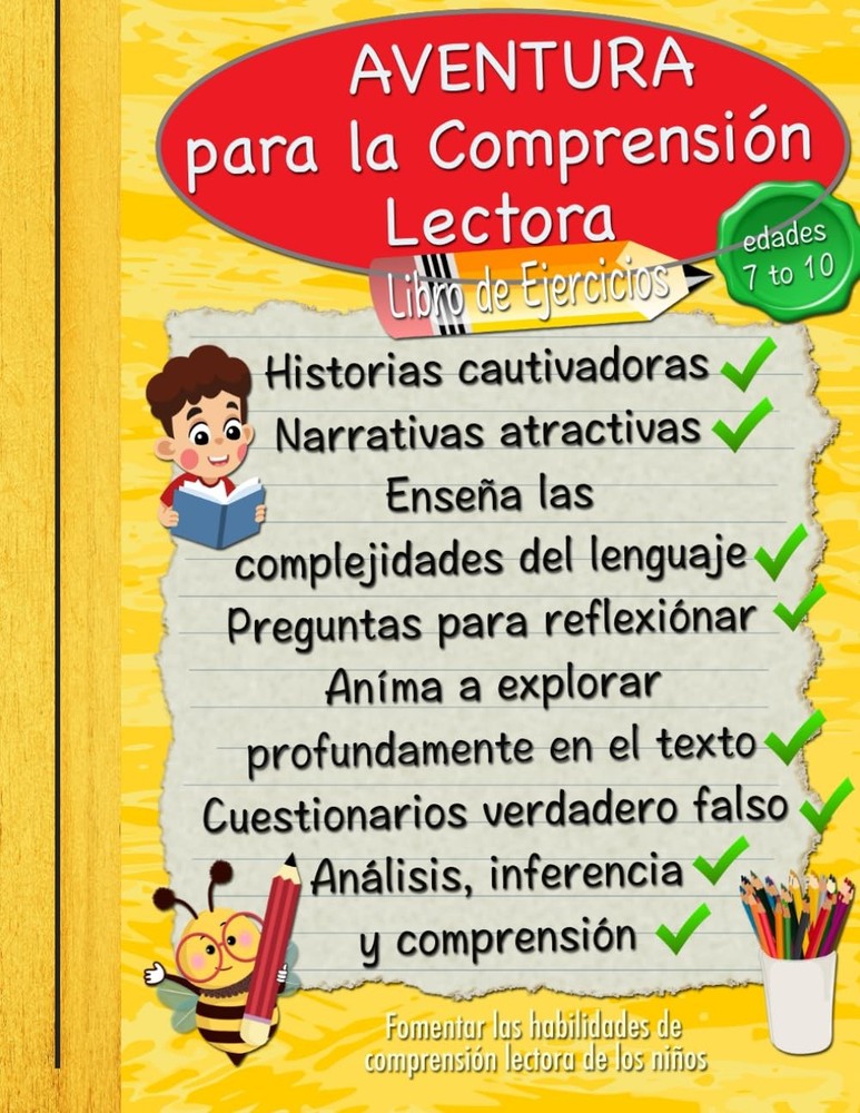 Aventura para la Comprensión Lectora: Libro de ejercicios (Spanish Edition)