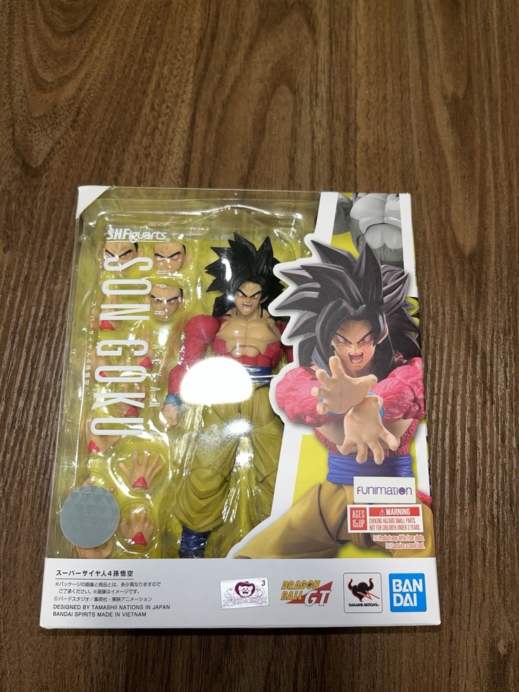 Bandai S.H.Figuarts Super Saiyan 4 Son Goku Dragon Ball GT Boxed Figure Original