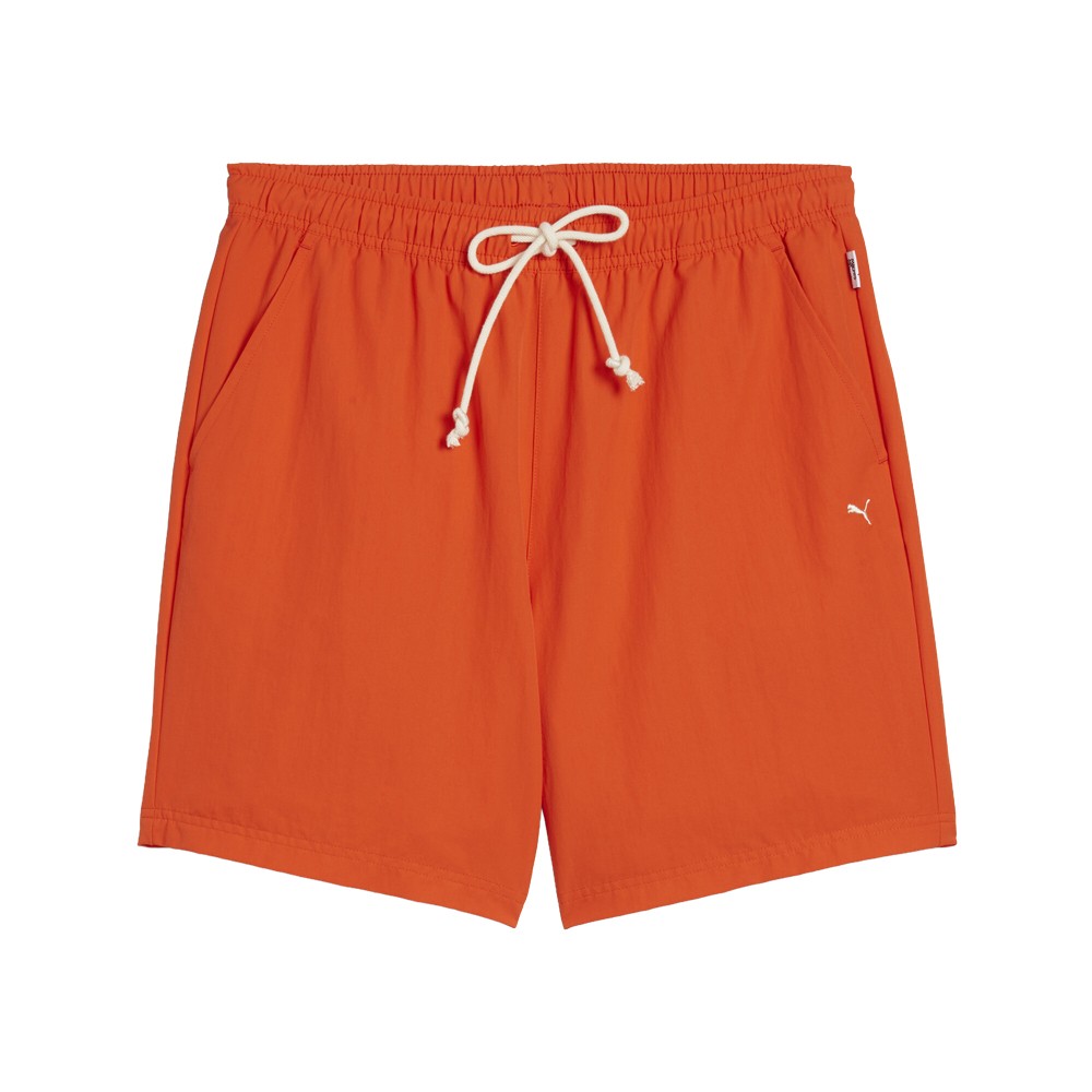 PUMA Made With Quality Woven Shorts Mens Red Casual Athletic Bottoms 62400818