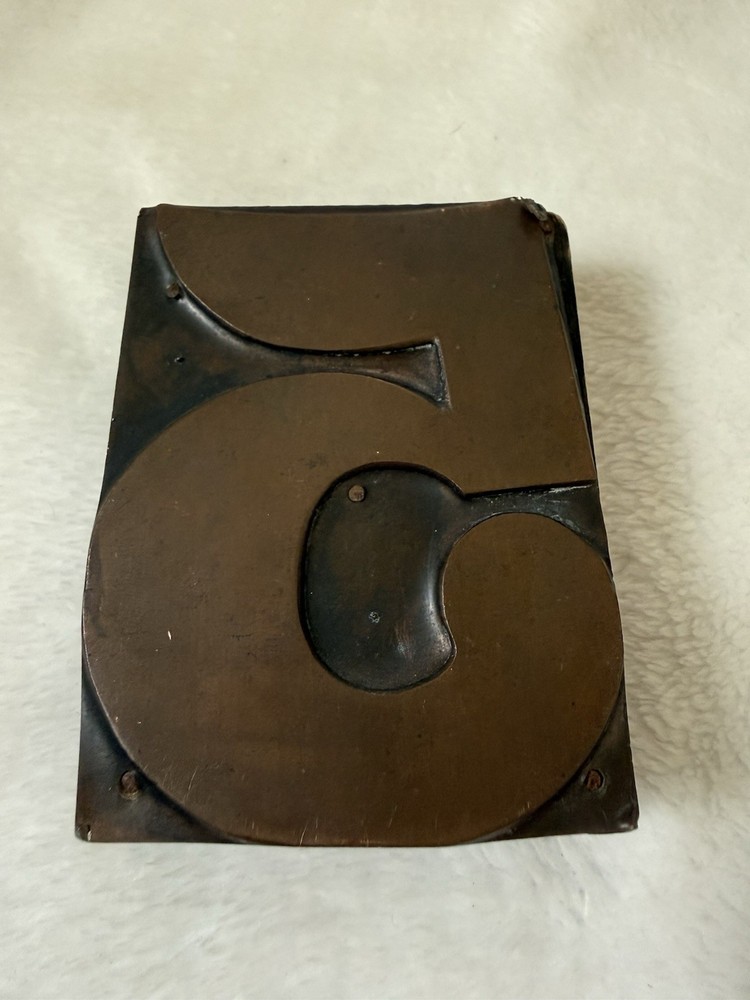 Vintage LETTERPRESS WOOD TYPE Printers Block Letter # 