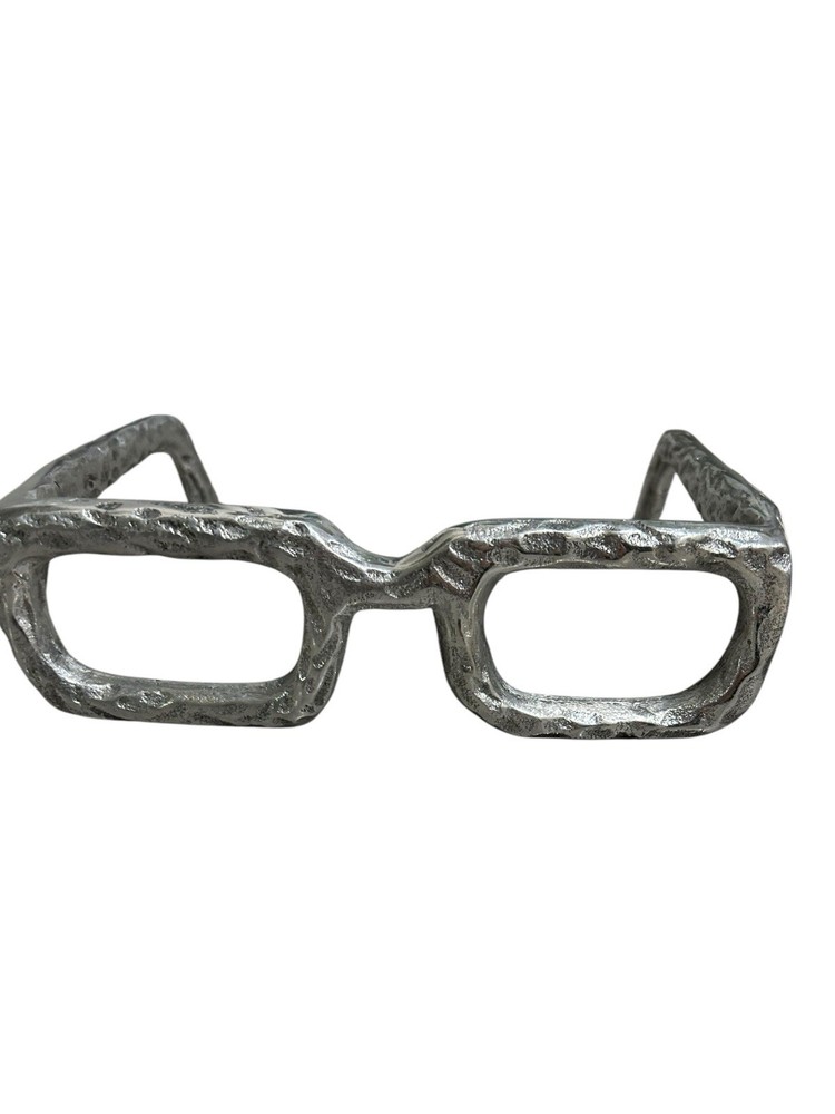 Metal Oversized Glasses Decorative Jumbo Glass For Decor Contemporary Silver