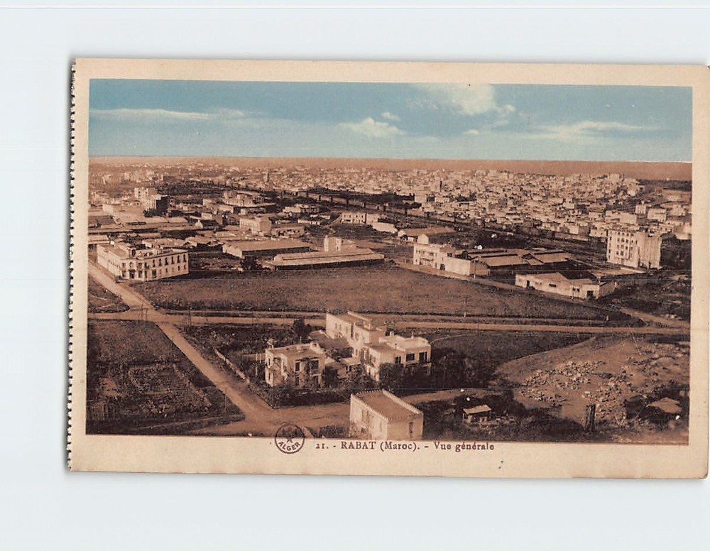 Postcard Vue générale Rabat Morocco