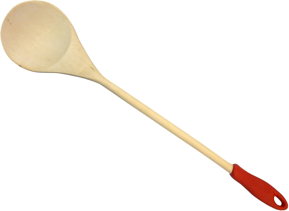 USA Jumbo Wood Cooking Spoon 18 Inches, Tan