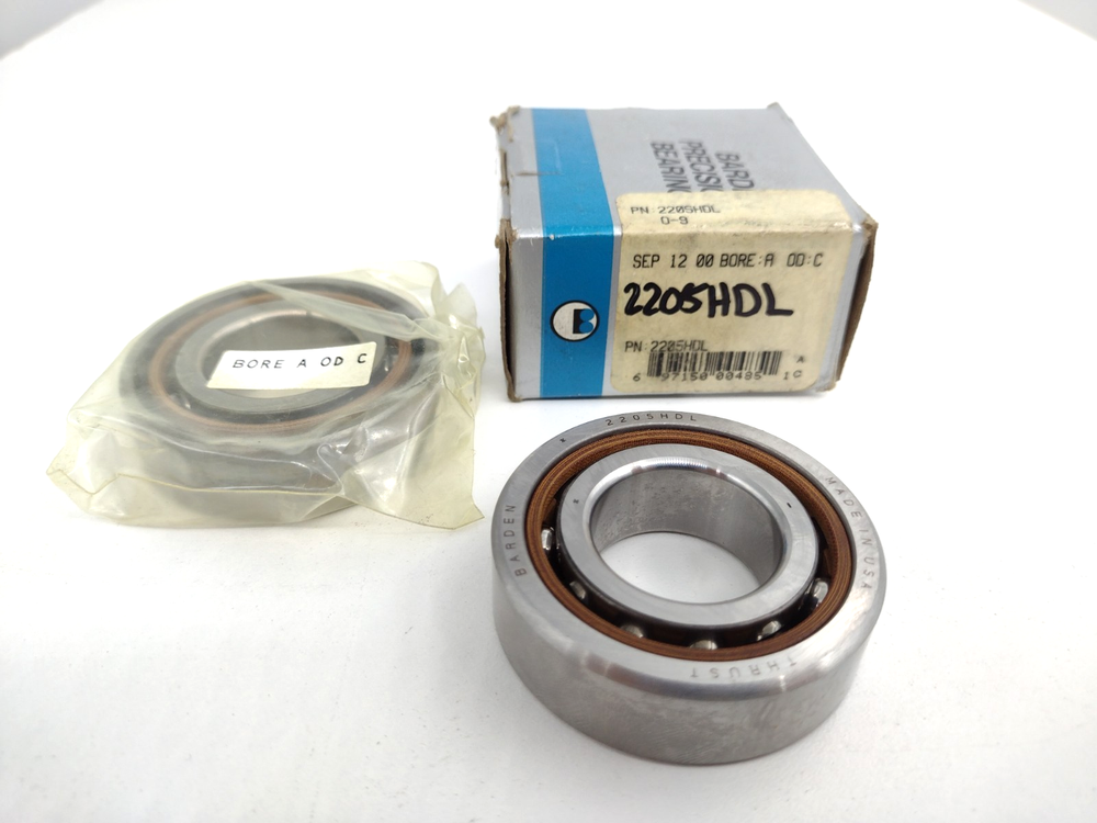 *** Barden 2205HDL Angular Contact Bearing 25 mm Bore