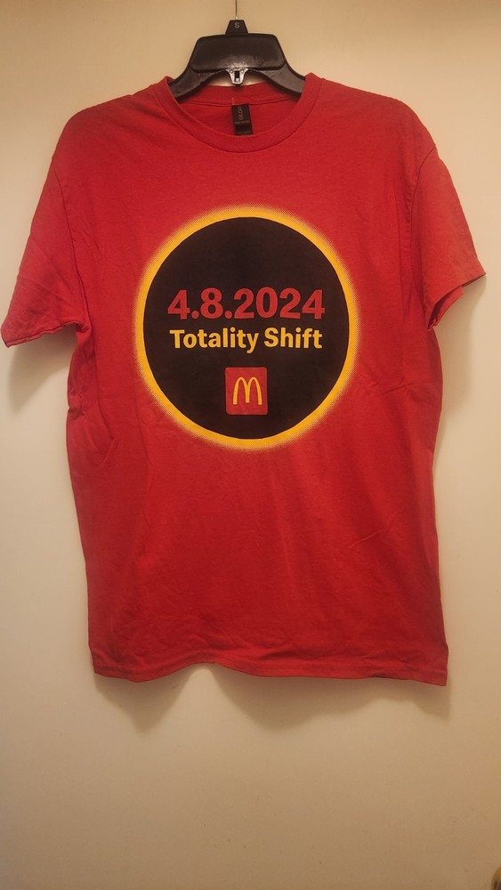 McDonald's Totality Solar Eclipse Tshirt,  Medium