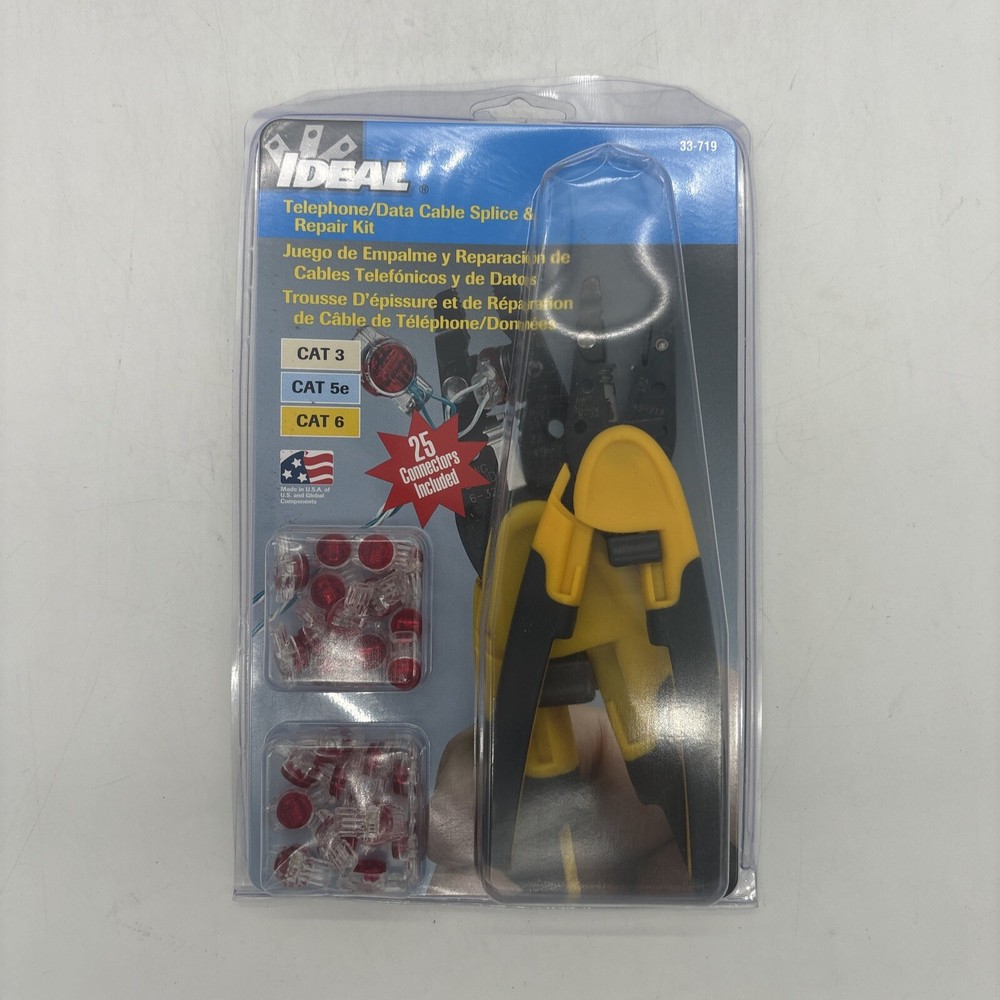 Ideal Telephone/Data Cable Splice Repair Kit #33-719 Electronics 25 Connectors