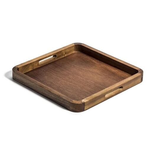 Acacia Wood Square Serving Tray 14