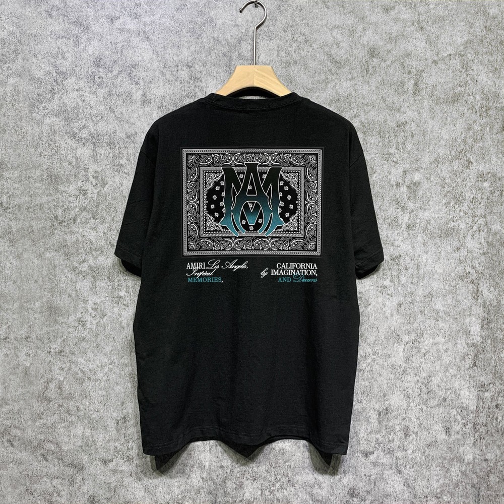 Amiri Men's T-Shirt Black Short Sleeve Size XXL