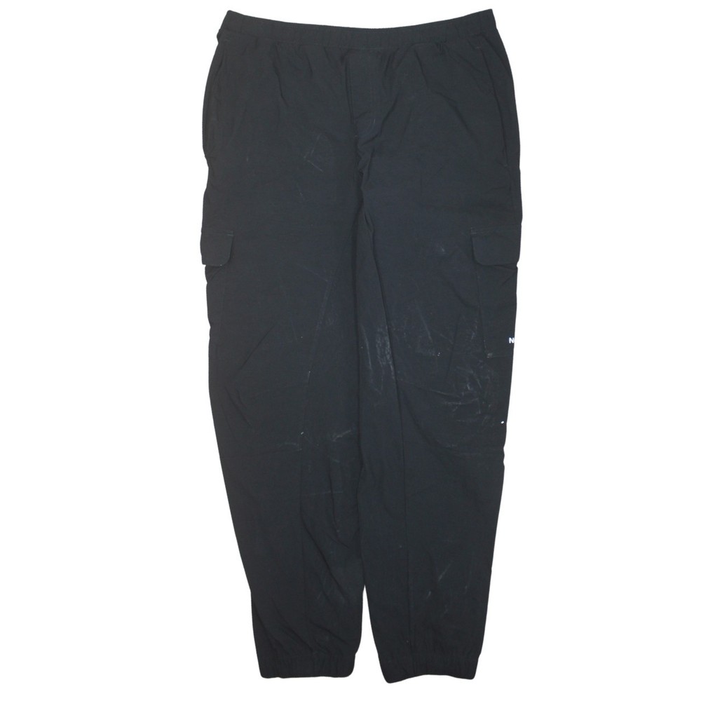 The North Face Mens Joggers Black Cargo Pockets Elastic Cuff Nylon Outdoor M