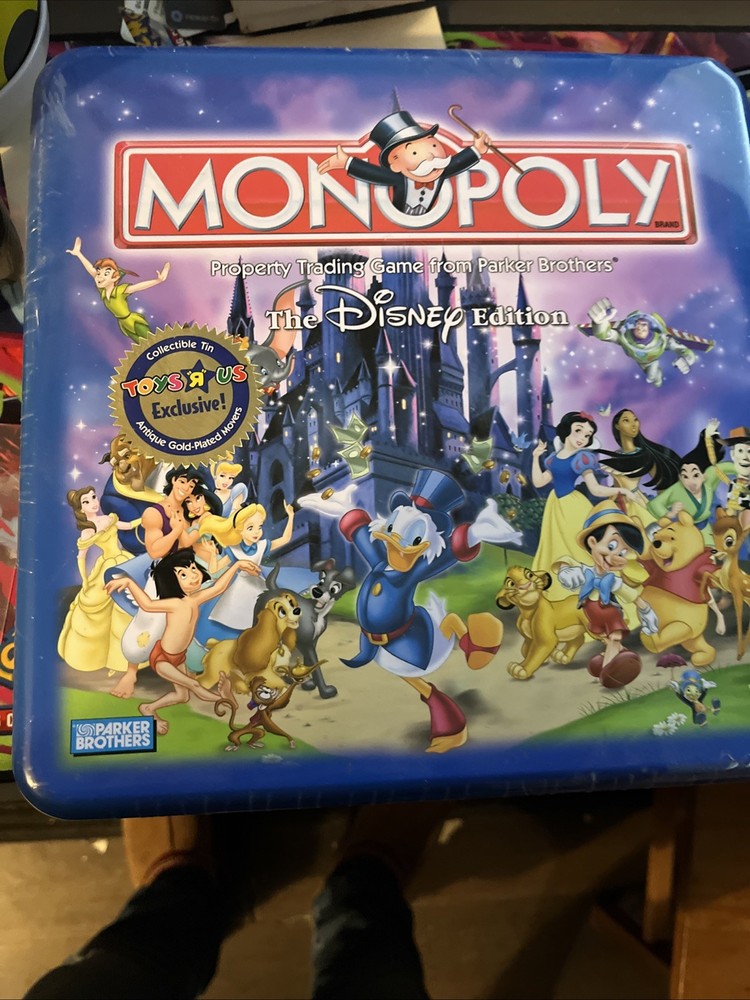 Monopoly The Disney Edition 2001 Toys ‘r Us Exclusive Tin Rare NEAR COMPLETE