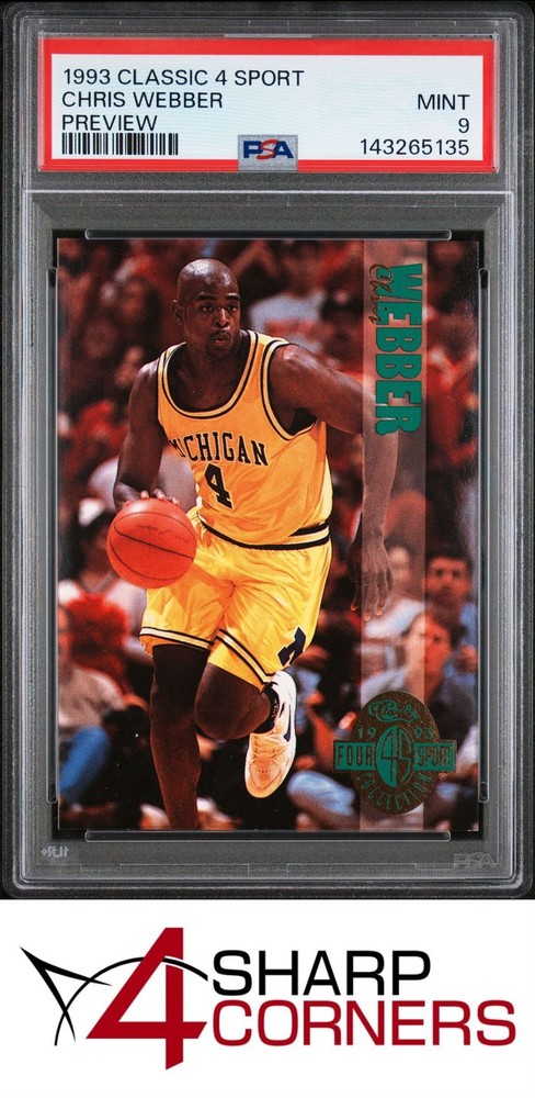 1993 Classic 4 Sport Preview Chris Webber Rc Hof Psa 94SC offers the industry’s lowest rates. Consign today!