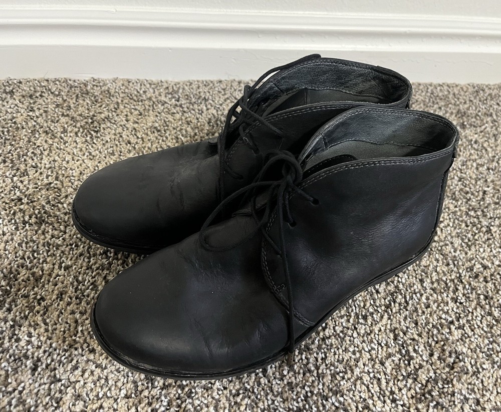 Dansko Women's Joy Boots Size 36 Black Nubuck Lace Up Casual Warm Work Shoes