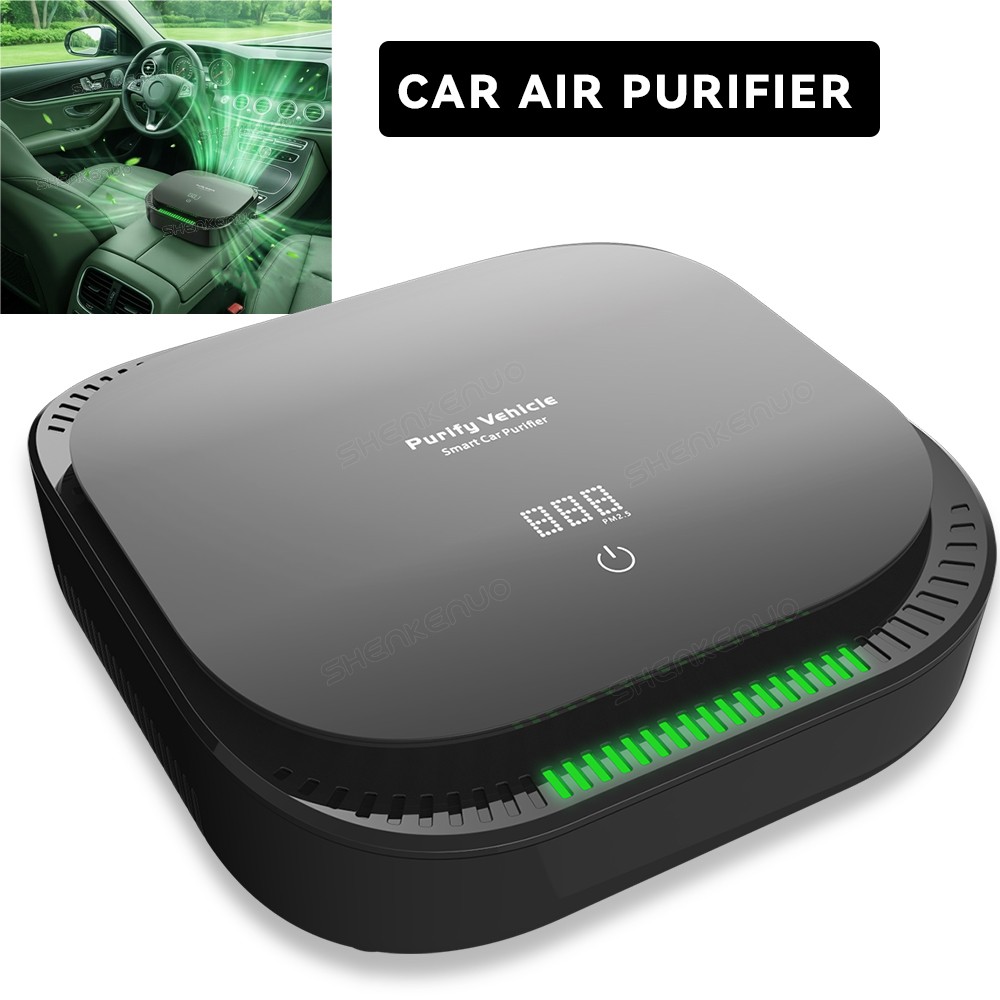 Car Air Cleaner HEPA Filter, Quiet Operation, Removes Smoke Odor Dust Fast