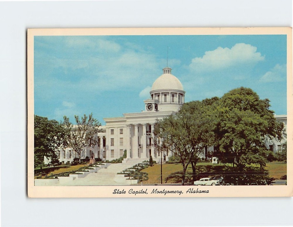 Postcard State Capitol Montgomery Alabama USA
