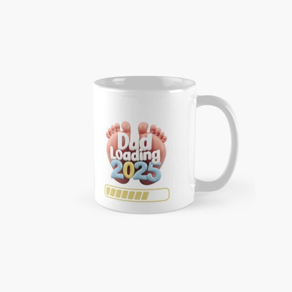 Taza clásica Dad Loading 2025, regalo para familia