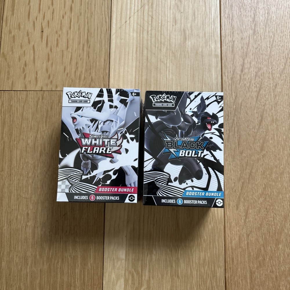 Pokémon TCG Black Bolt White Flare Booster Bundle combo