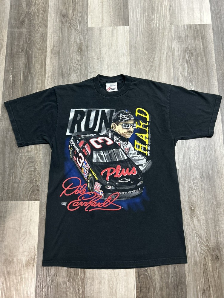 Vintage 90s NASCAR Dale Earnhardt Racing T Shirt Size Large
