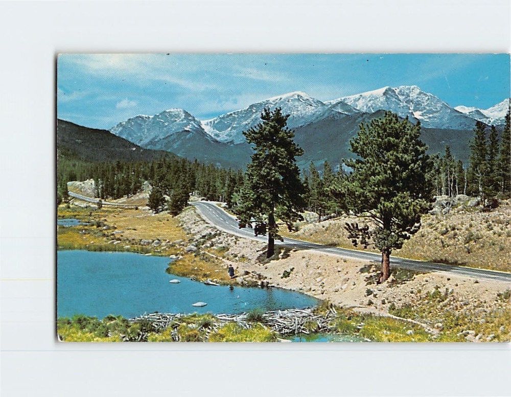 Postcard Mummy Range  From Trail Ridge Road Colorado