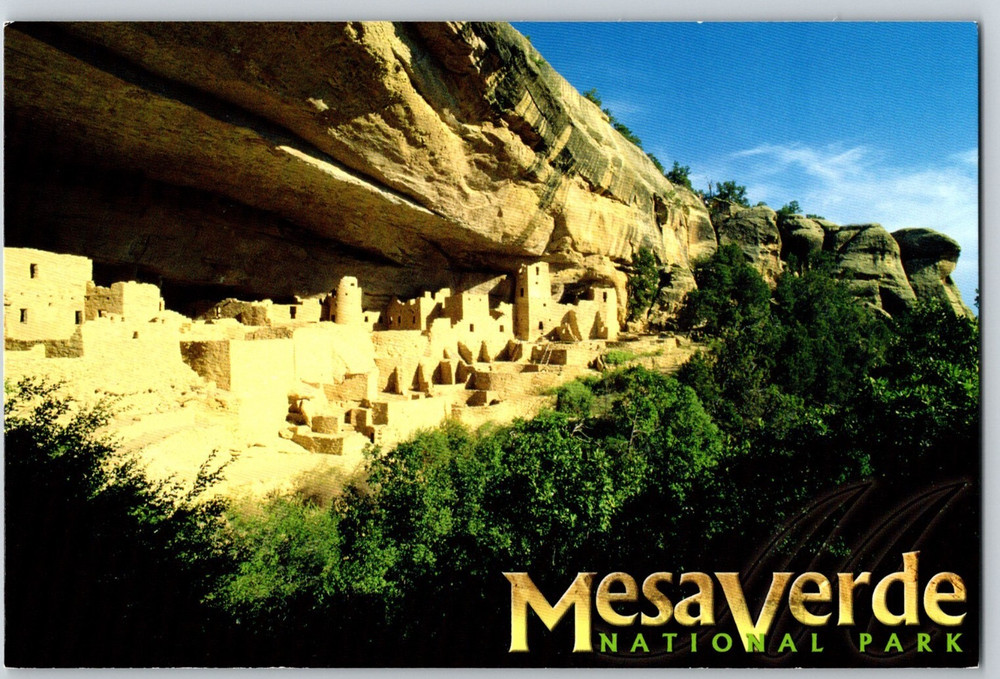 CO Mesa Verde National Park Anasazi Cliff Palace Rocky Mountain Postcard