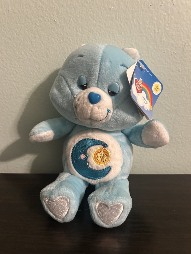 Care Bears Talking Bedtime Bear 20th Anniversary Plush Bear 2002 8” Stuffed Toy