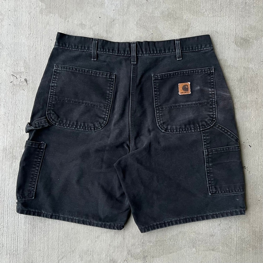 Vintage Y2K carhartt black work wear carpenter shorts