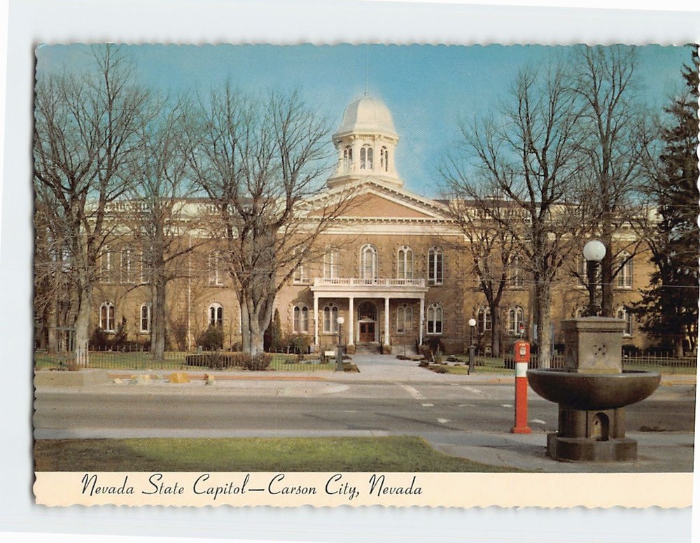 Postcard State Capitol Carson City Nevada USA