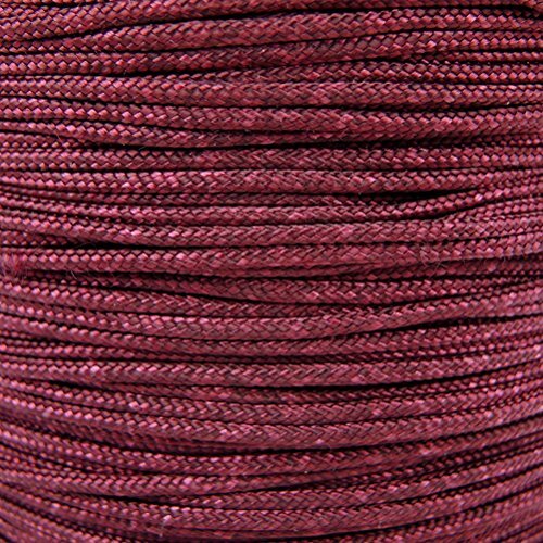 95lb Paracord – 1 Strand Type I Parachute Cord for Outdoors and DIY – Burgund...