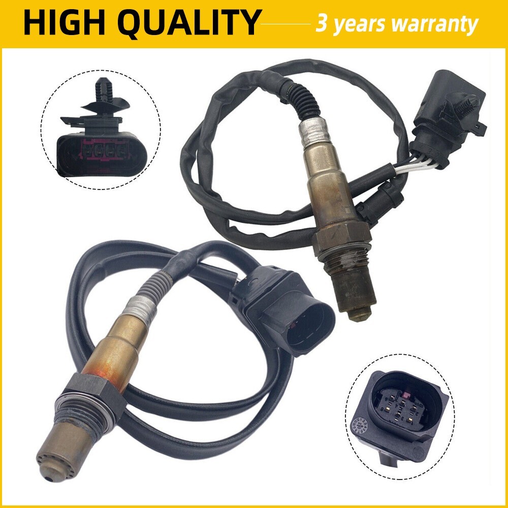 2PCS Up&Downstream Oxygen Sensor For VW Beetle Golf Jetta Passat Rabbit 2.5L