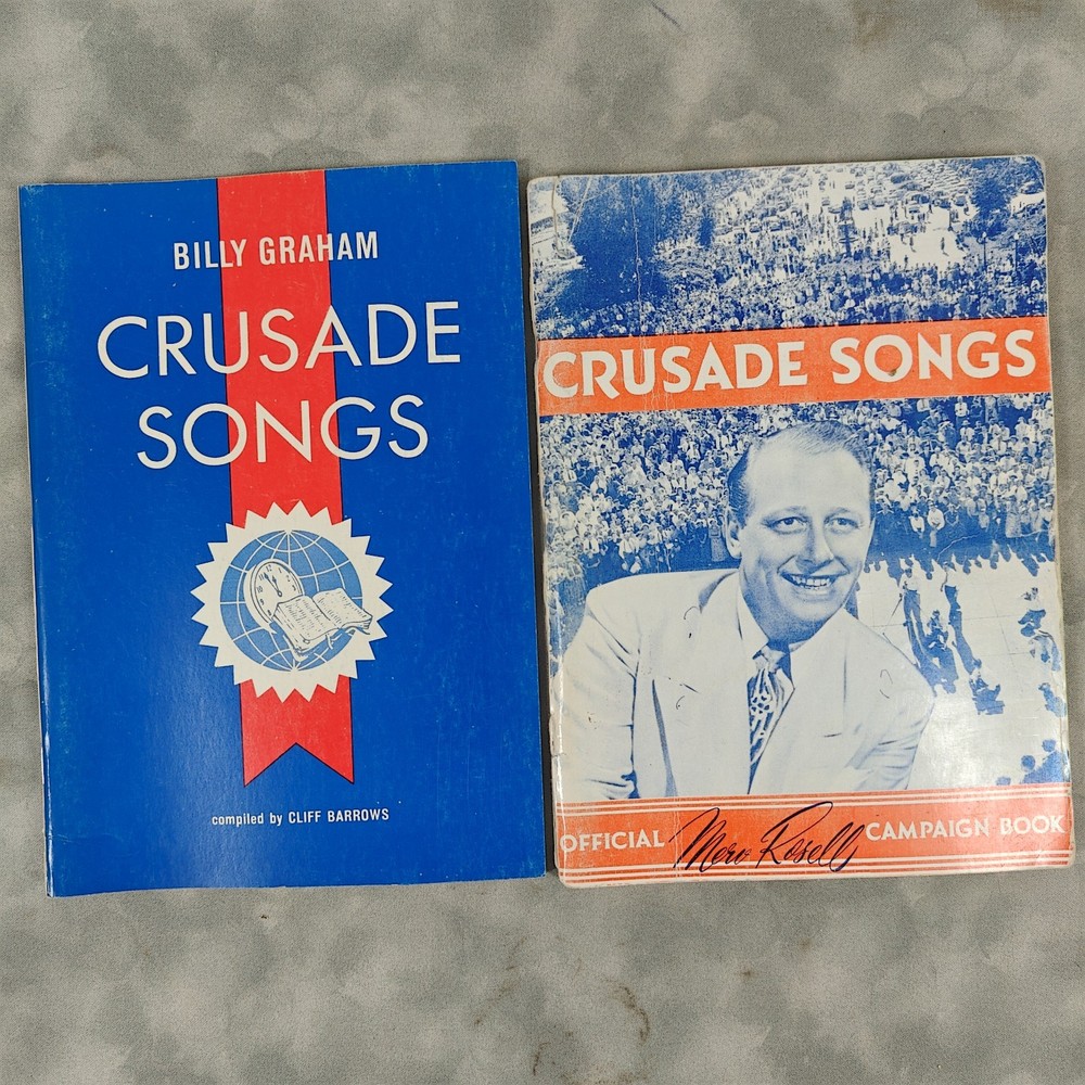 Lot 2 Billy Graham & Merv Rosell Crusade Songs Revival Songbooks 1951 1960