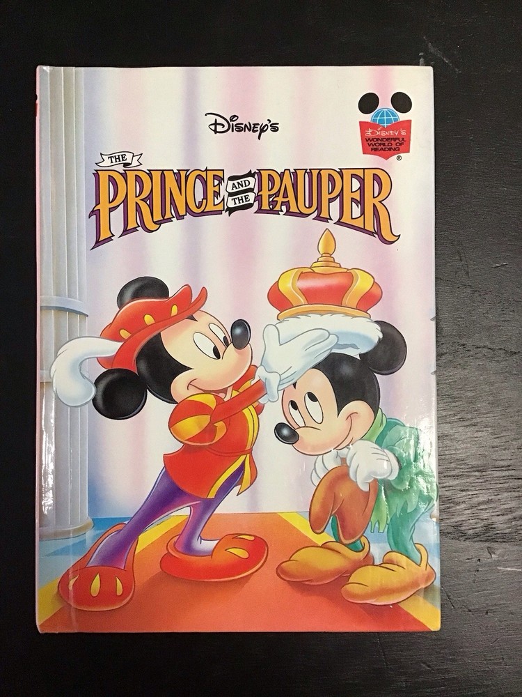Walt Disney's The Prince And The Pauper Hardcover Book Vintage 1993 Mickey Mouse