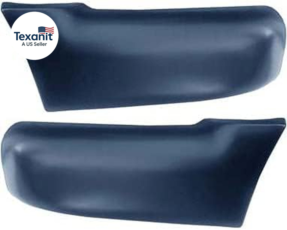 Bumper End SET Compatible with Chevrolet S10 1994-1997, Blazer 1995-1997, GMC So