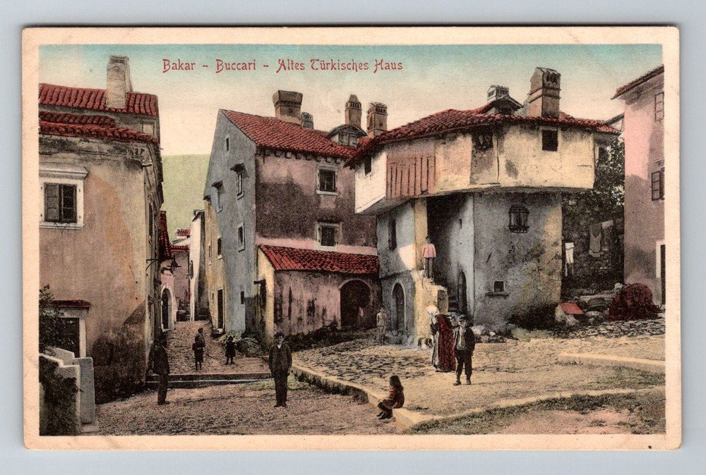 Croatia- Bakar Buccari Old Turkish House Postal Old Card View Vintage Postcard