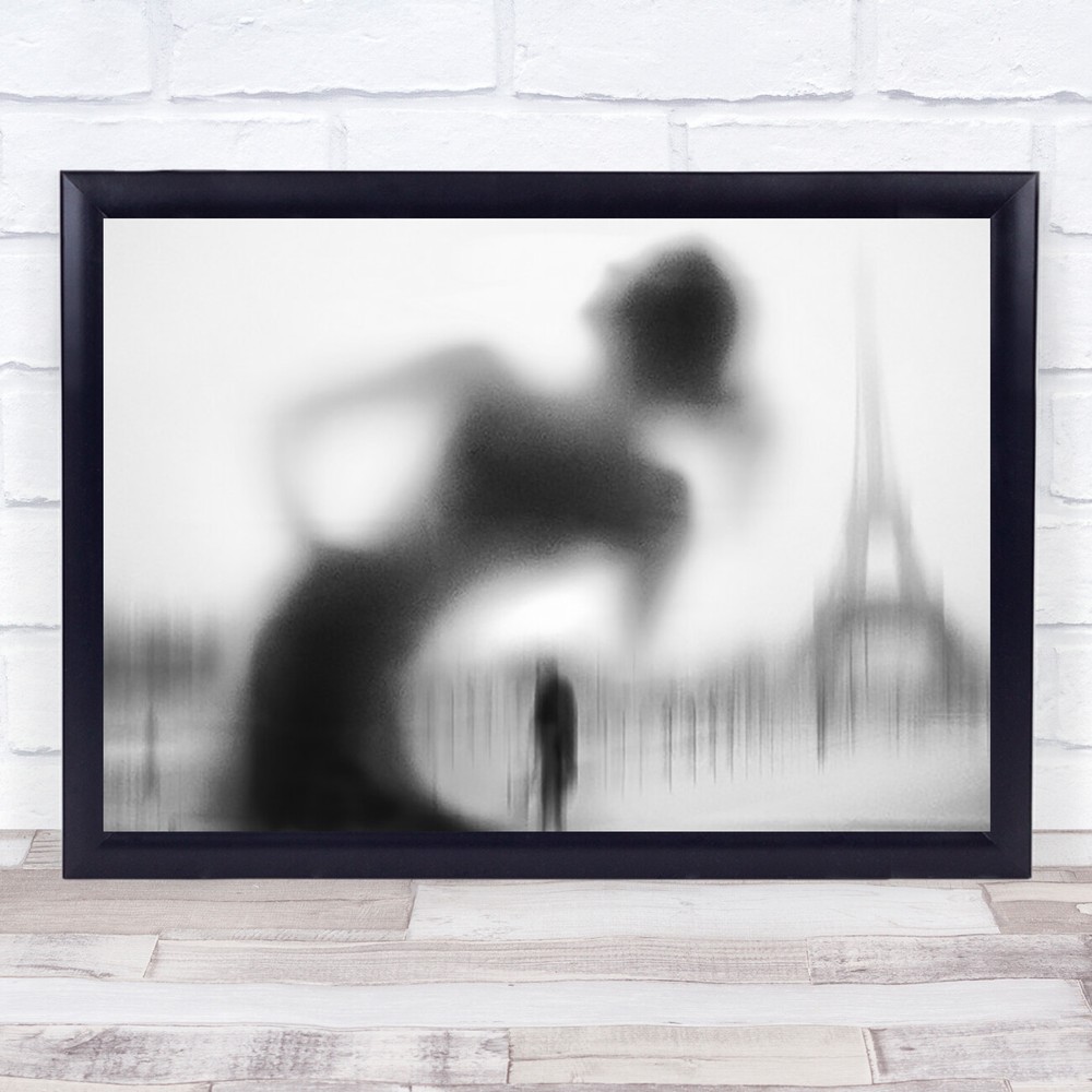 La Parisienne Cityscape City Urban Street Paris Eiffel Tower Wall Art Print