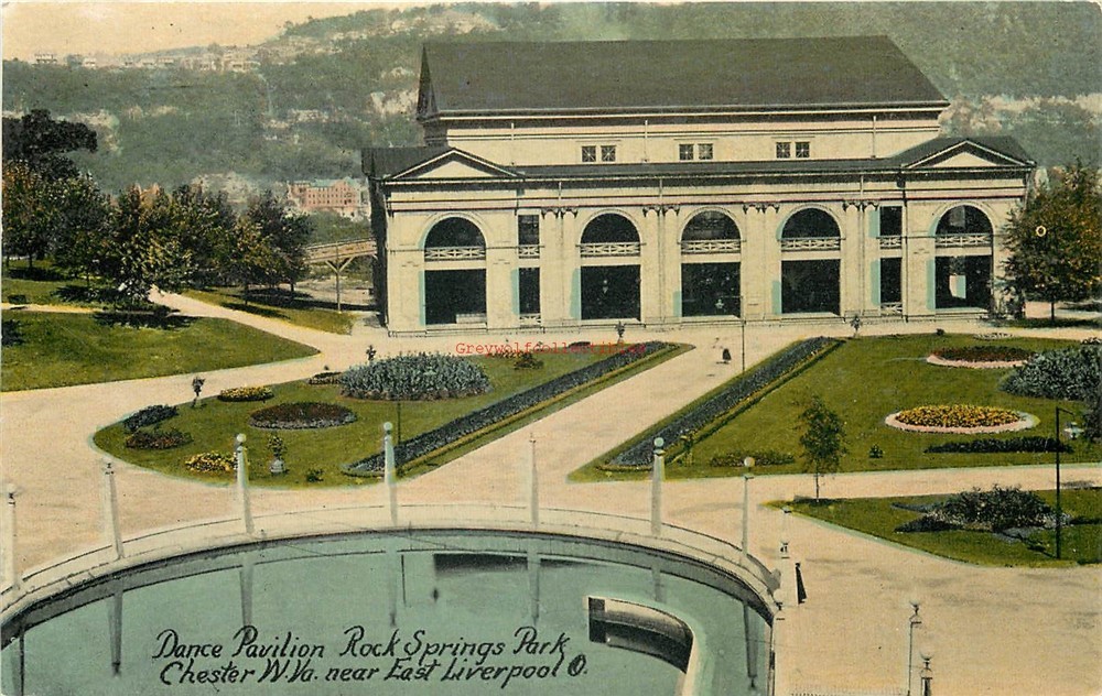WV, Chester, West Virginia, Rock Springs Park, Dance Pavilion, No. 12223