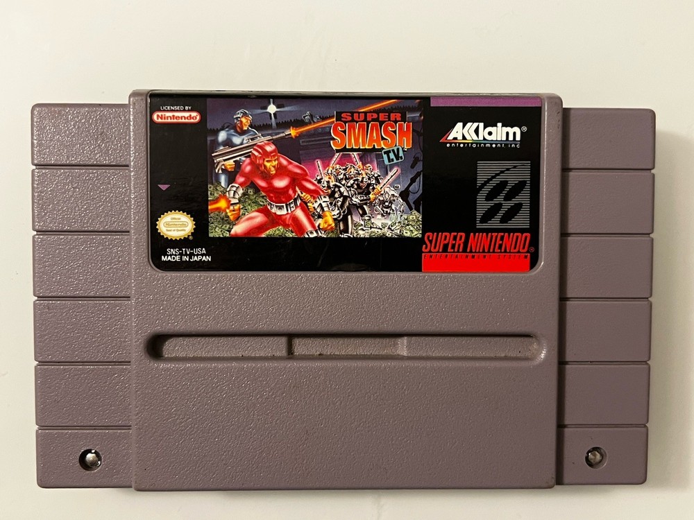 SUPER SMASH TV Super Nintendo SNES CART ONLY