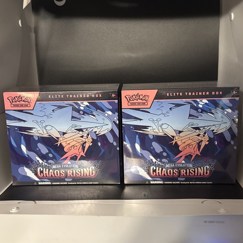 2 x Pokemon TCG Chaos Rising ETB Elite Trainer Box Sealed - Minor Damage