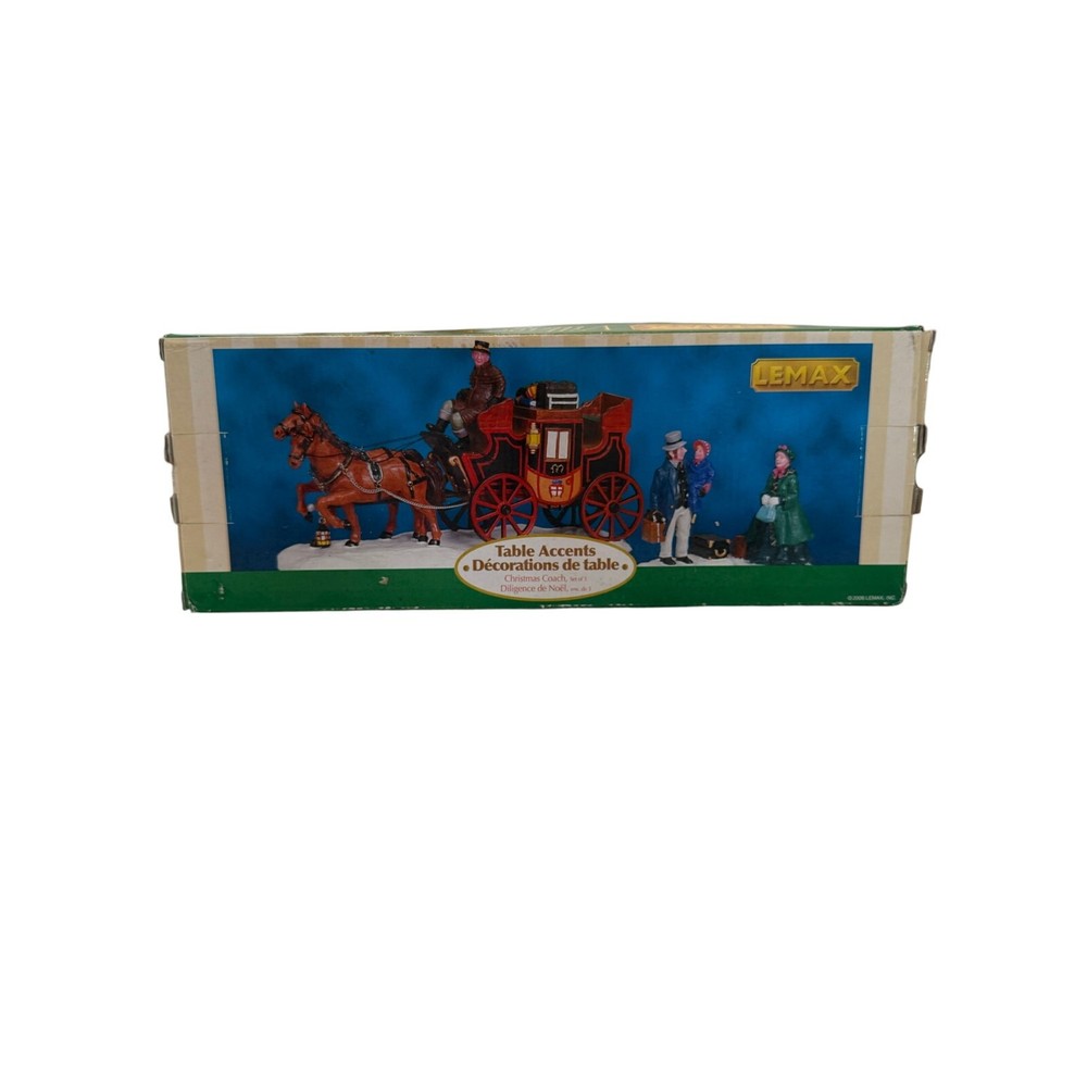 Lemax Preowned Christmas Coach Table Decoration in Box