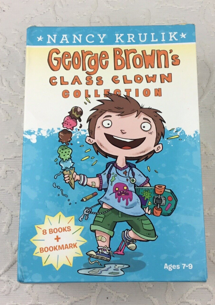 George Brown’s Books Class Clown Colection Box Of 8 Books By Nancy Krulik