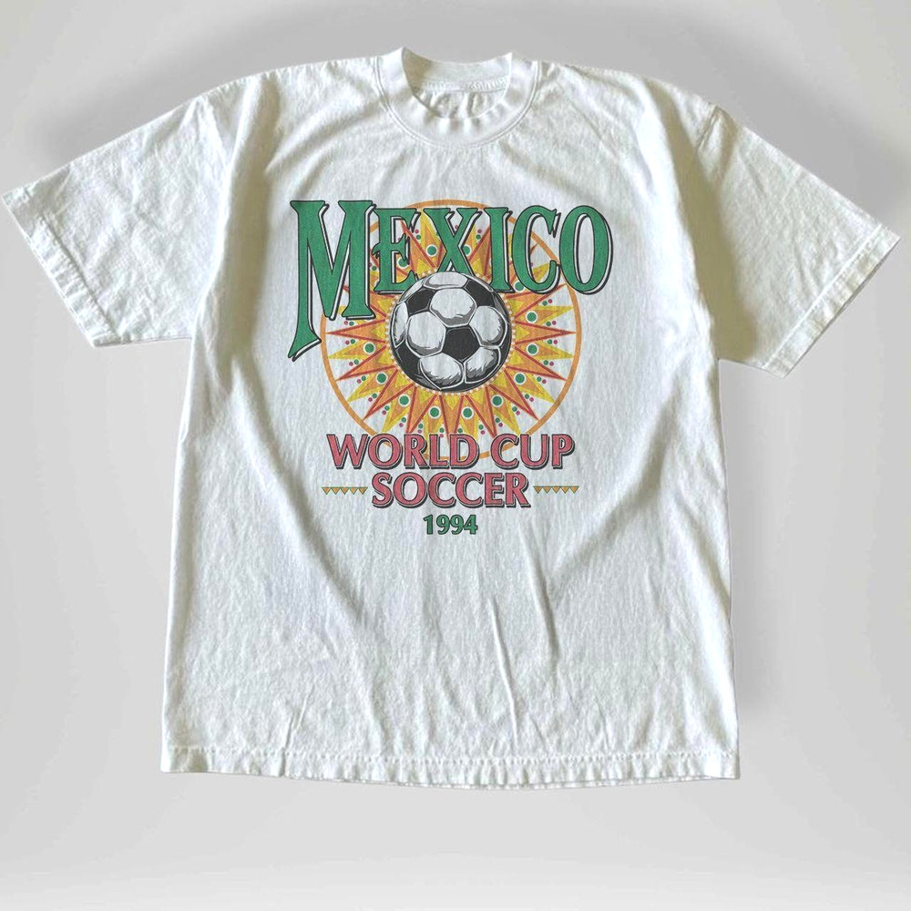 Vintage Football Mexico WC 1994 Soccer T Shirt S-5XL