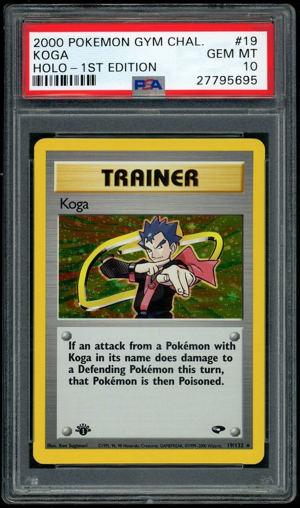 Pokemon Koga 2000 Gym Challenge #19 1St Edition Holo Psa 10RCH IS ACCEPTING CONSIGNMENTS! UP TO 95% PAYOUTS!