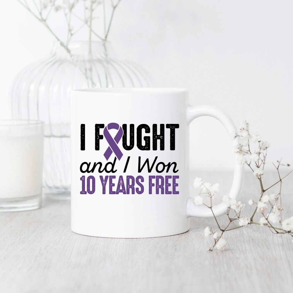 Pancreatic Cancerversary 10 Years Free Mug Pancreatic Cancer Survivor Pancreatic