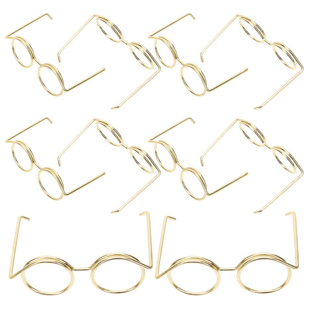 10 Pcs Cute Doll Glasses Mini for Dolls Dollhuse Accessories Eyeglasses