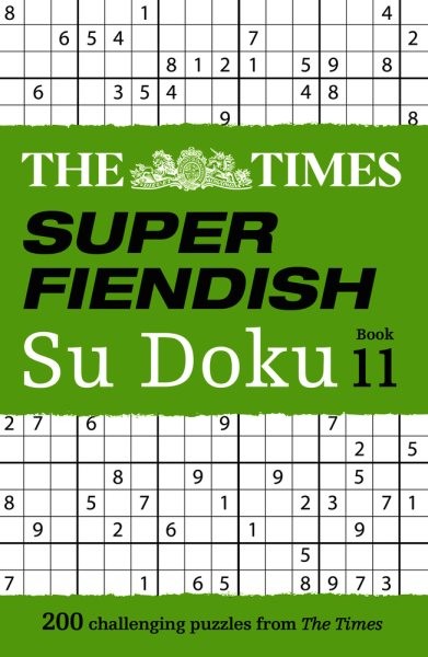 Times Super Fiendish Su Doku Book 11 : 200 Challenging Puzzles, Paperback by ...